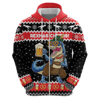 Personalized German T-Rex Christmas Hoodie Funny Beer Dinosaur Xmas - Wonder Print Shop