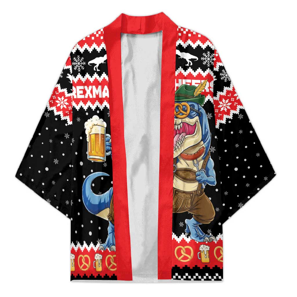 Personalized German T-Rex Christmas Kimono Funny Beer Dinosaur Xmas - Wonder Print Shop