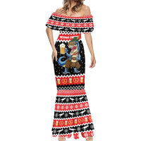 Personalized German T-Rex Christmas Mermaid Dress Funny Beer Dinosaur Xmas - Wonder Print Shop