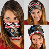Personalized German T-Rex Christmas Neck Gaiter Funny Beer Dinosaur Xmas - Wonder Print Shop