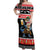 Personalized German T-Rex Christmas Off Shoulder Maxi Dress Funny Beer Dinosaur Xmas - Wonder Print Shop