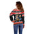 Personalized German T-Rex Christmas Off Shoulder Sweater Funny Beer Dinosaur Xmas - Wonder Print Shop