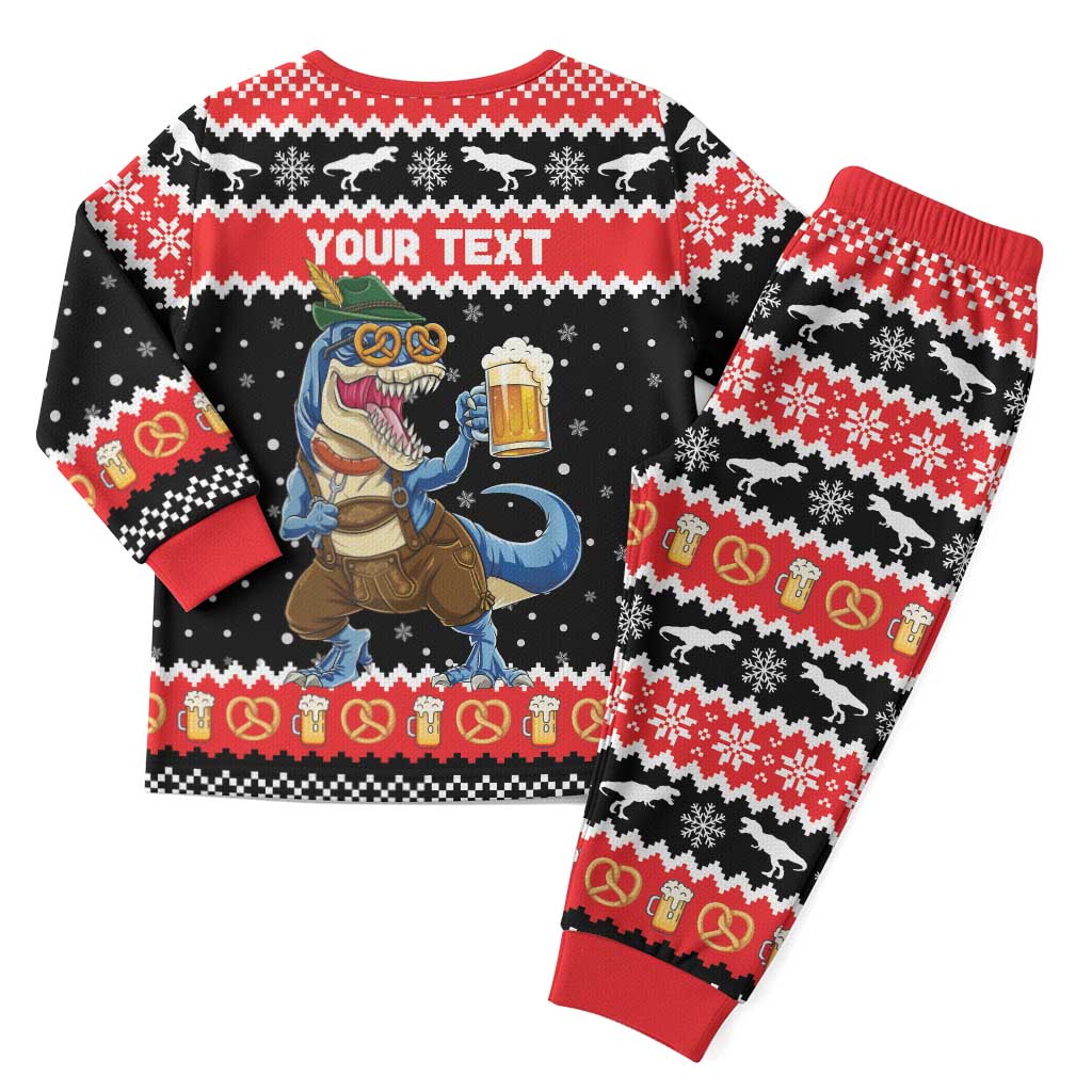 Personalized German T-Rex Christmas Pajama Set Funny Beer Dinosaur Xmas - Wonder Print Shop
