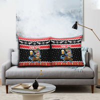 Personalized German T-Rex Christmas Pillow Cover Funny Beer Dinosaur Xmas - Wonder Print Shop