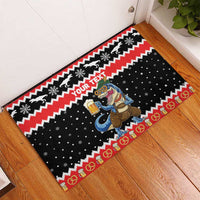 Personalized German T-Rex Christmas Rubber Doormat Funny Beer Dinosaur Xmas - Wonder Print Shop