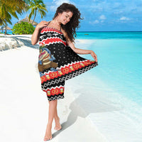 Personalized German T-Rex Christmas Sarong Funny Beer Dinosaur Xmas - Wonder Print Shop