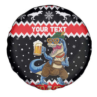 Personalized German T-Rex Christmas Spare Tire Cover Funny Beer Dinosaur Xmas - Wonder Print Shop