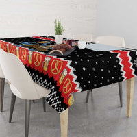 Personalized German T-Rex Christmas Tablecloth Funny Beer Dinosaur Xmas - Wonder Print Shop