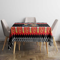 Personalized German T-Rex Christmas Tablecloth Funny Beer Dinosaur Xmas - Wonder Print Shop