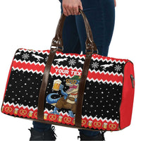 Personalized German T-Rex Christmas Travel Bag Funny Beer Dinosaur Xmas - Wonder Print Shop