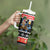 Personalized German T-Rex Christmas Tumbler With Handle Funny Beer Dinosaur Xmas - Wonder Print Shop