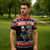 Personalized German T-Rex Christmas Zipper Polo Shirt Funny Beer Dinosaur Xmas - Wonder Print Shop