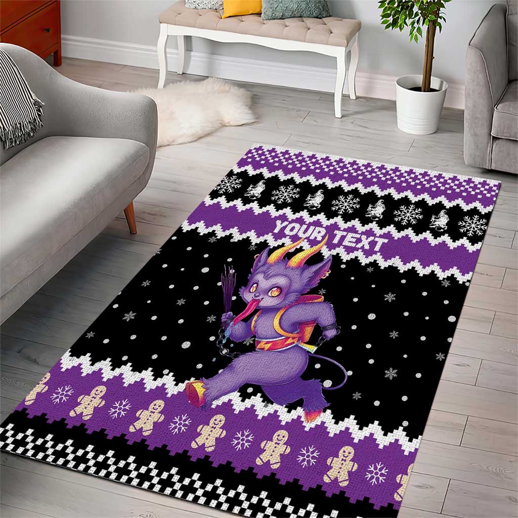 Personalized German Krampus Christmas Area Rug German Christmas Legend - Wonder Print Shop