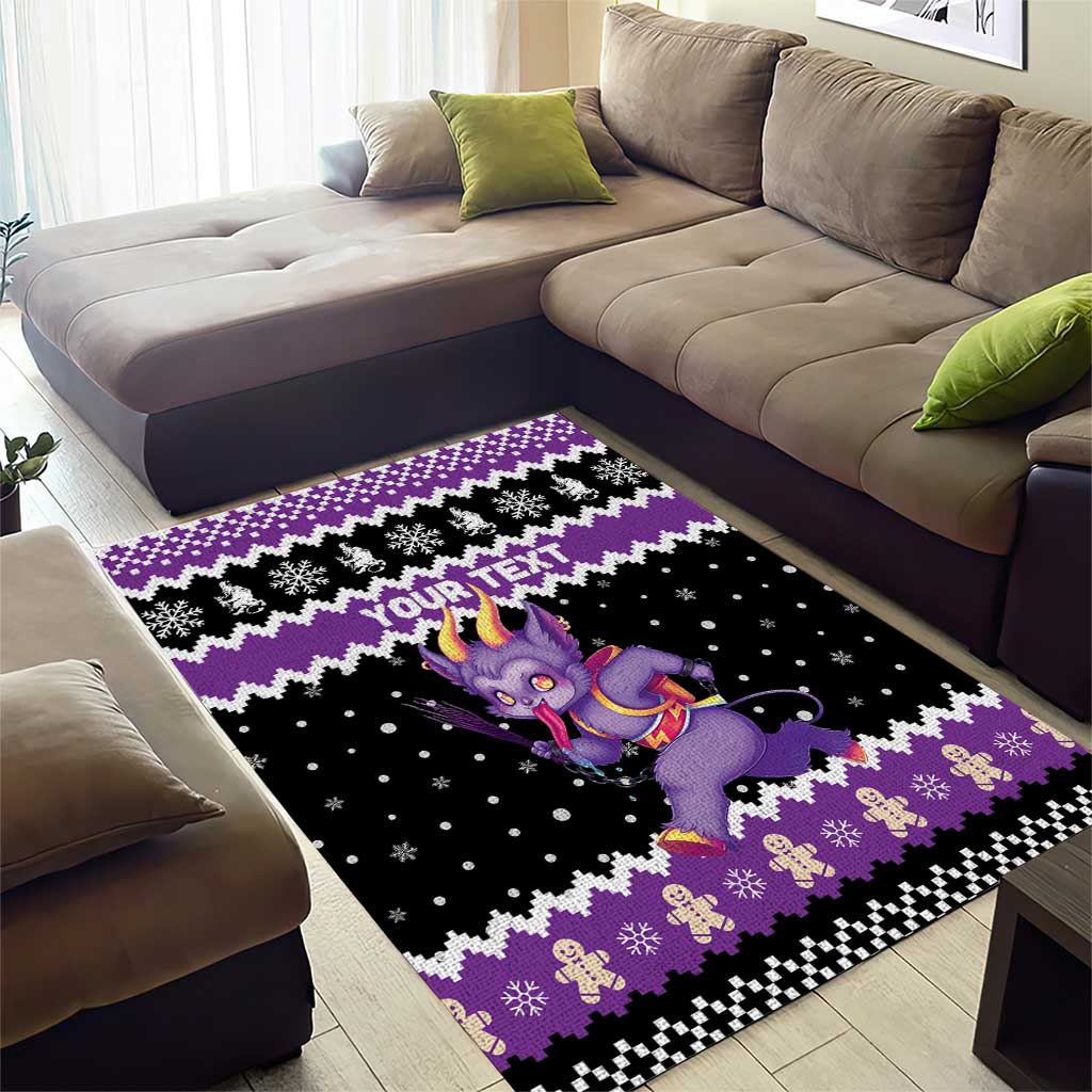 Personalized German Krampus Christmas Area Rug German Christmas Legend - Wonder Print Shop