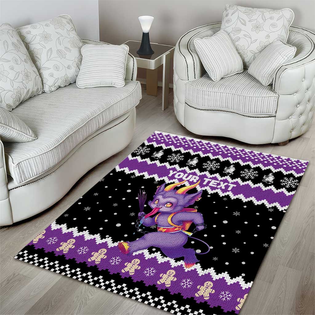 Personalized German Krampus Christmas Area Rug German Christmas Legend - Wonder Print Shop