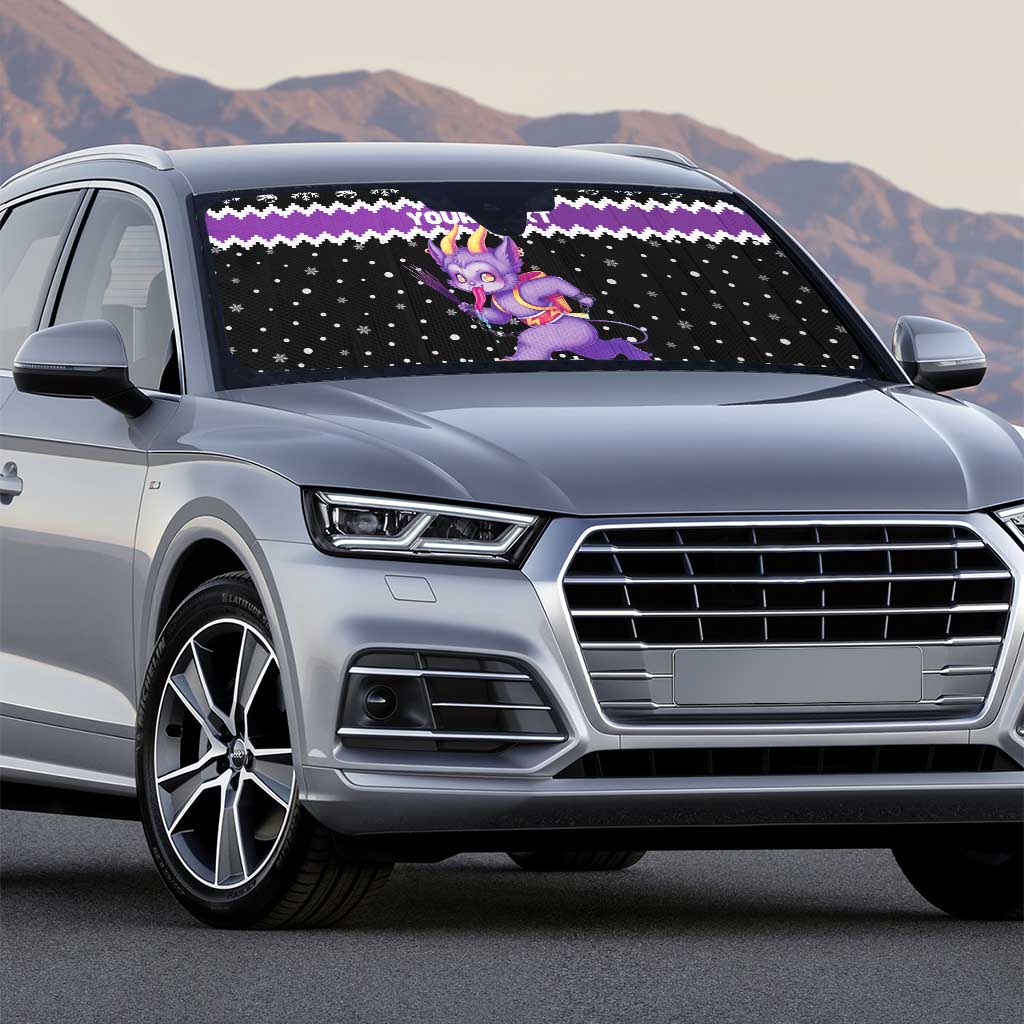 Personalized German Krampus Christmas Auto Sun Shade German Christmas Legend - Wonder Print Shop