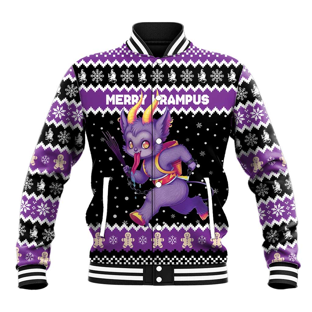 Personalized German Krampus Christmas Baseball Jacket German Christmas Legend - Wonder Print Shop