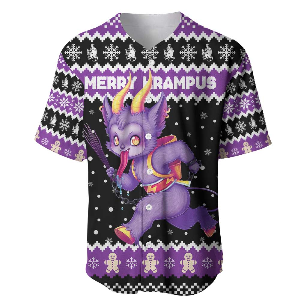 Personalized German Krampus Christmas Baseball Jersey German Christmas Legend - Wonder Print Shop