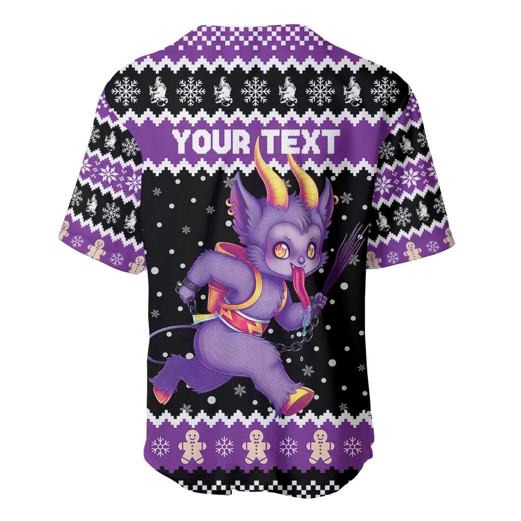 Personalized German Krampus Christmas Baseball Jersey German Christmas Legend - Wonder Print Shop