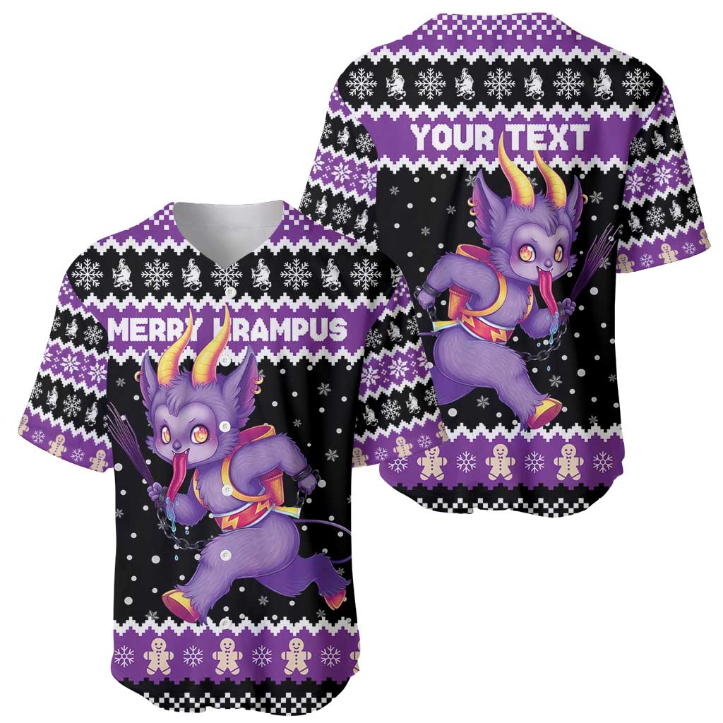 Personalized German Krampus Christmas Baseball Jersey German Christmas Legend - Wonder Print Shop