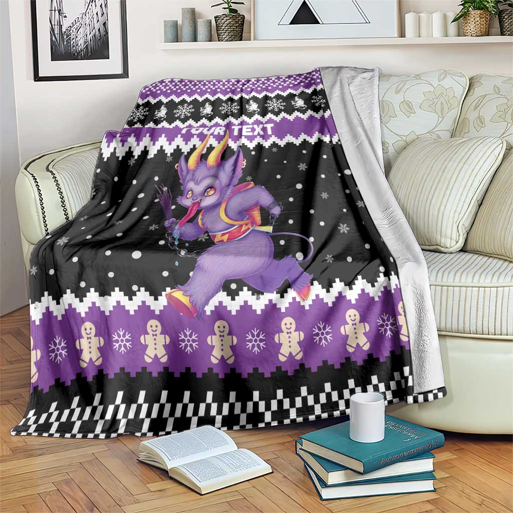 Personalized German Krampus Christmas Blanket German Christmas Legend - Wonder Print Shop