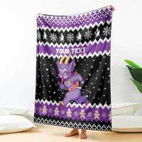 Personalized German Krampus Christmas Blanket German Christmas Legend - Wonder Print Shop