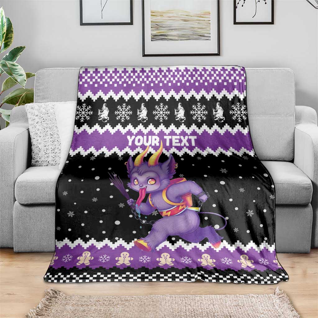 Personalized German Krampus Christmas Blanket German Christmas Legend - Wonder Print Shop