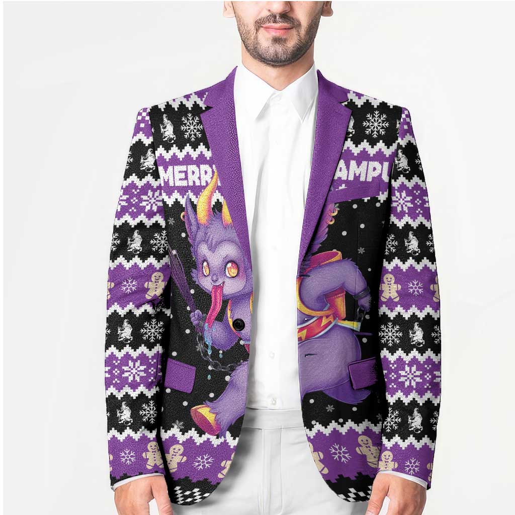 Personalized German Krampus Christmas Blazer German Christmas Legend - Wonder Print Shop