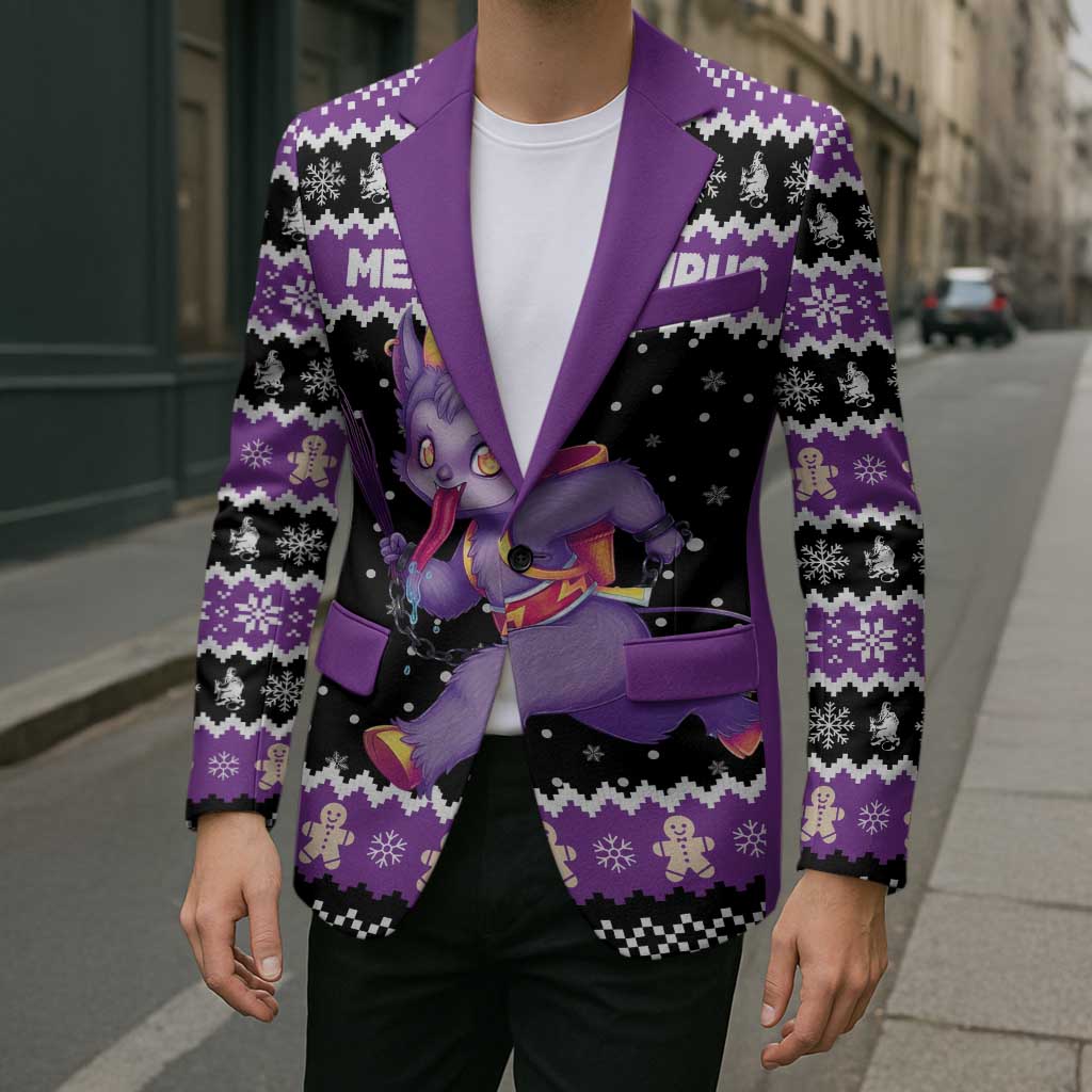 Personalized German Krampus Christmas Blazer German Christmas Legend - Wonder Print Shop