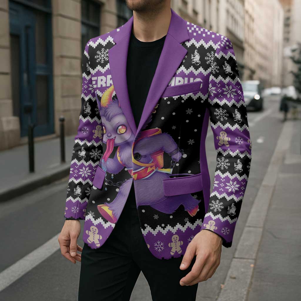 Personalized German Krampus Christmas Blazer German Christmas Legend - Wonder Print Shop