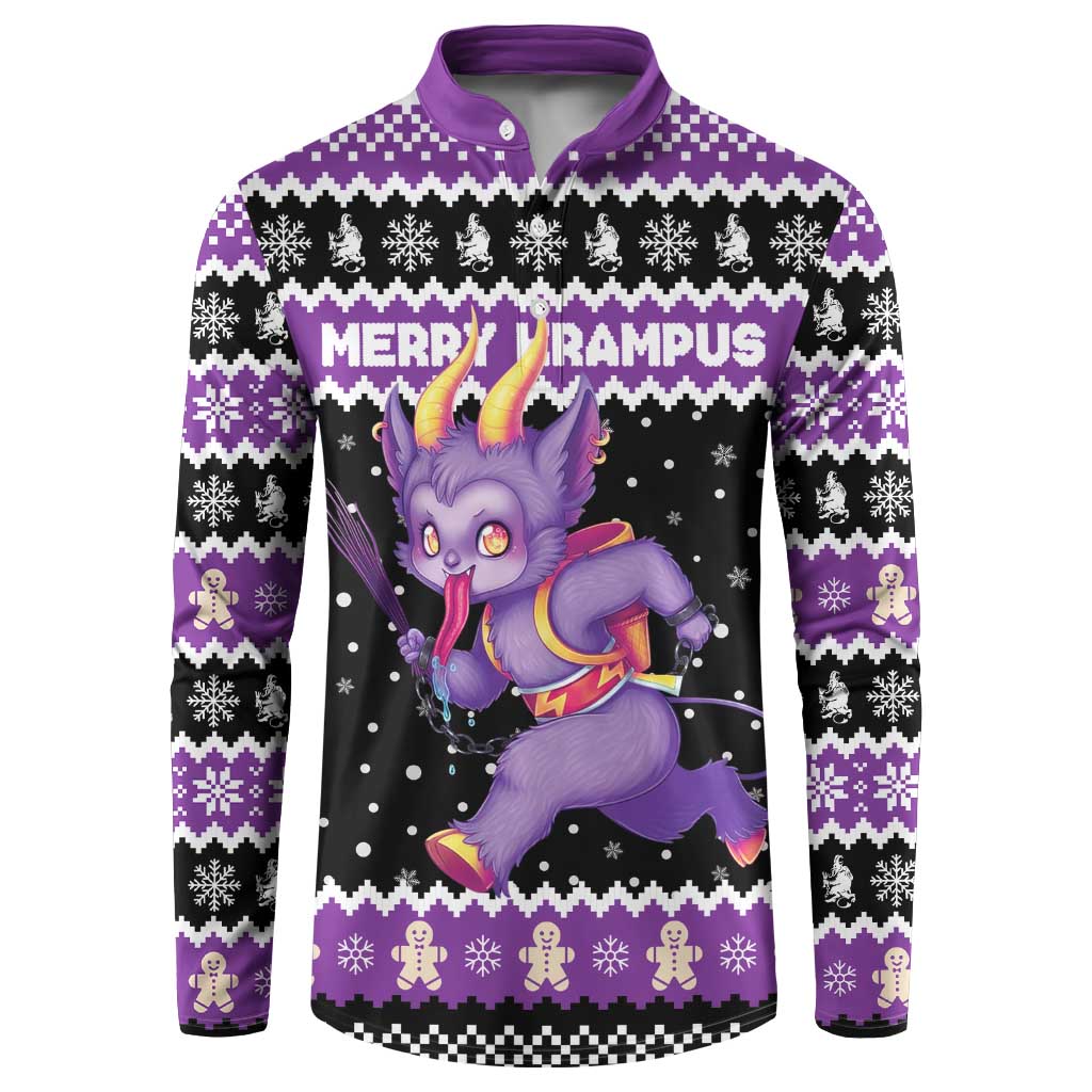 Personalized German Krampus Christmas Button Sweatshirt German Christmas Legend - Wonder Print Shop