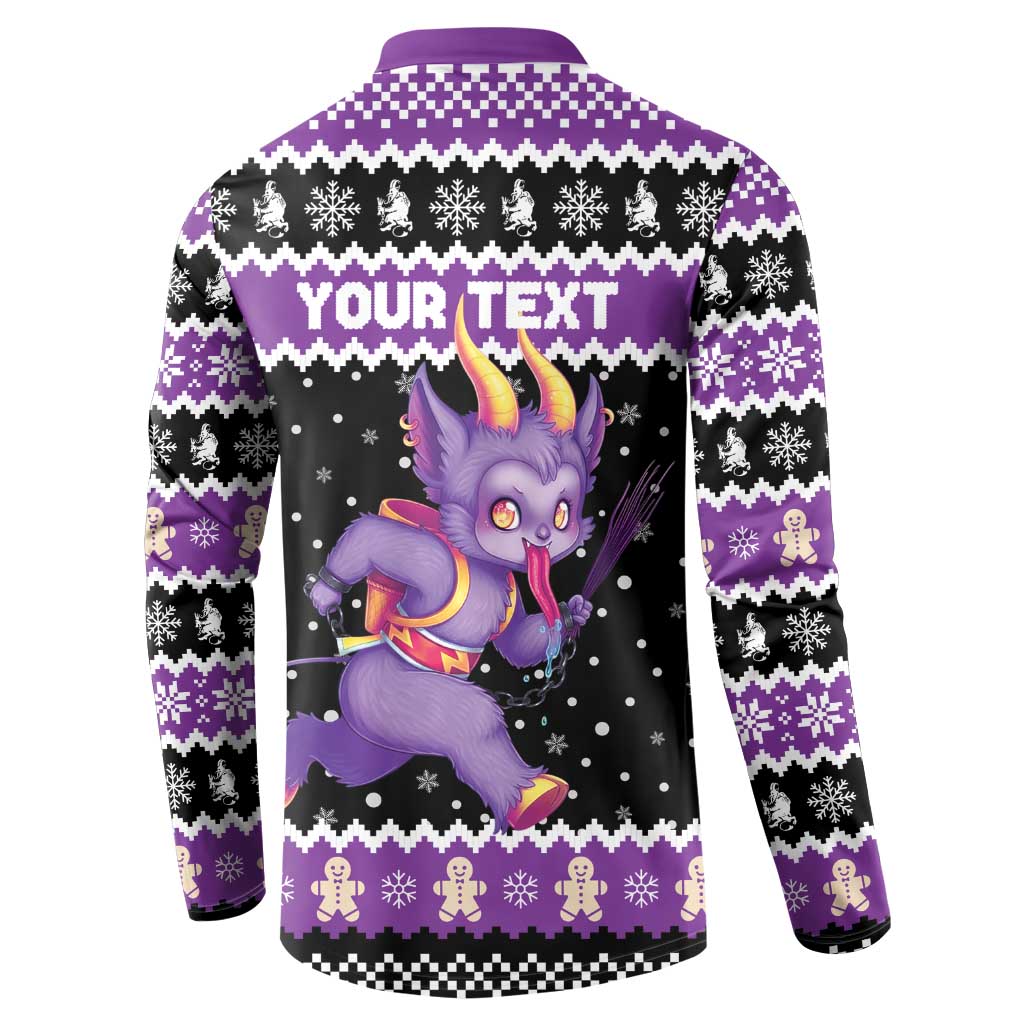 Personalized German Krampus Christmas Button Sweatshirt German Christmas Legend - Wonder Print Shop