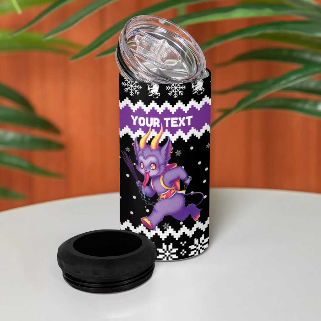 Personalized German Krampus Christmas 4 in 1 Can Cooler Tumbler German Christmas Legend - Wonder Print Shop