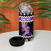 Personalized German Krampus Christmas 4 in 1 Can Cooler Tumbler German Christmas Legend - Wonder Print Shop
