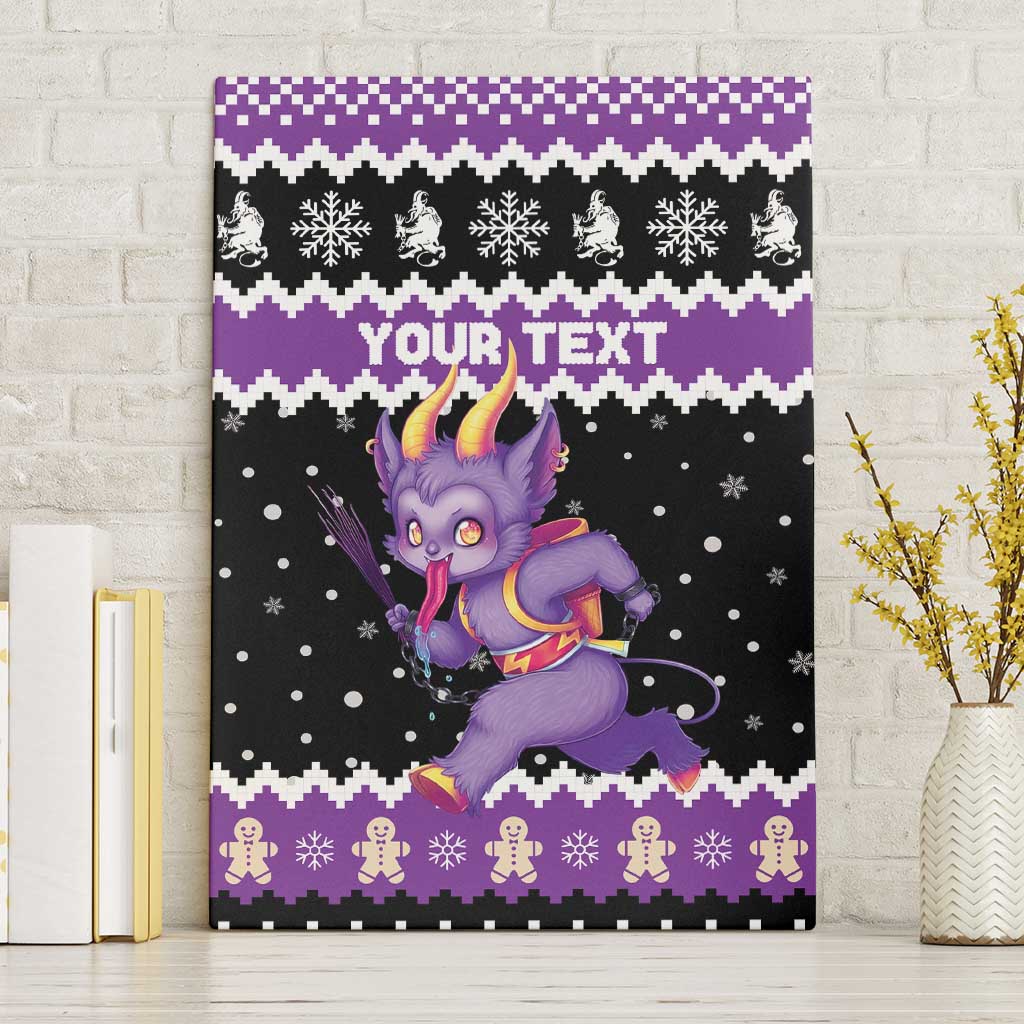 Personalized German Krampus Christmas Canvas Wall Art German Christmas Legend - Wonder Print Shop