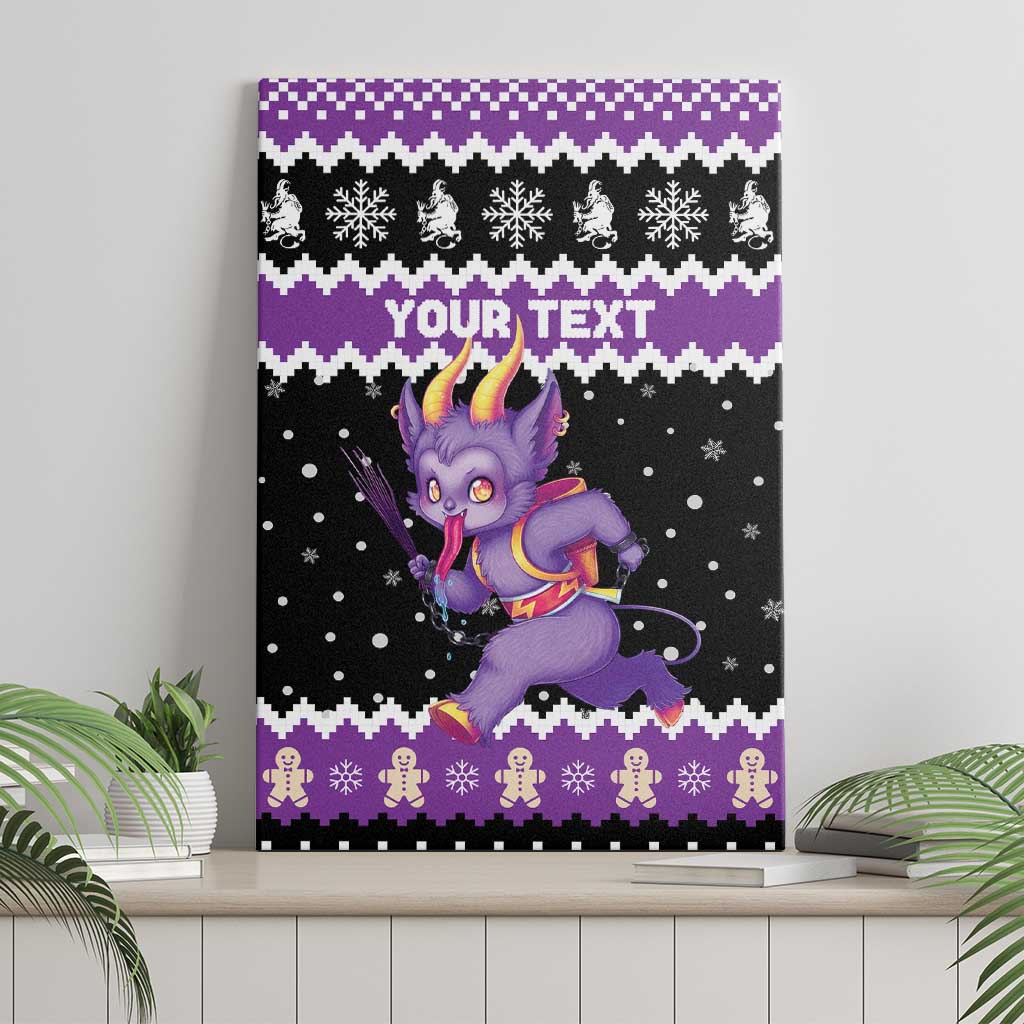 Personalized German Krampus Christmas Canvas Wall Art German Christmas Legend - Wonder Print Shop