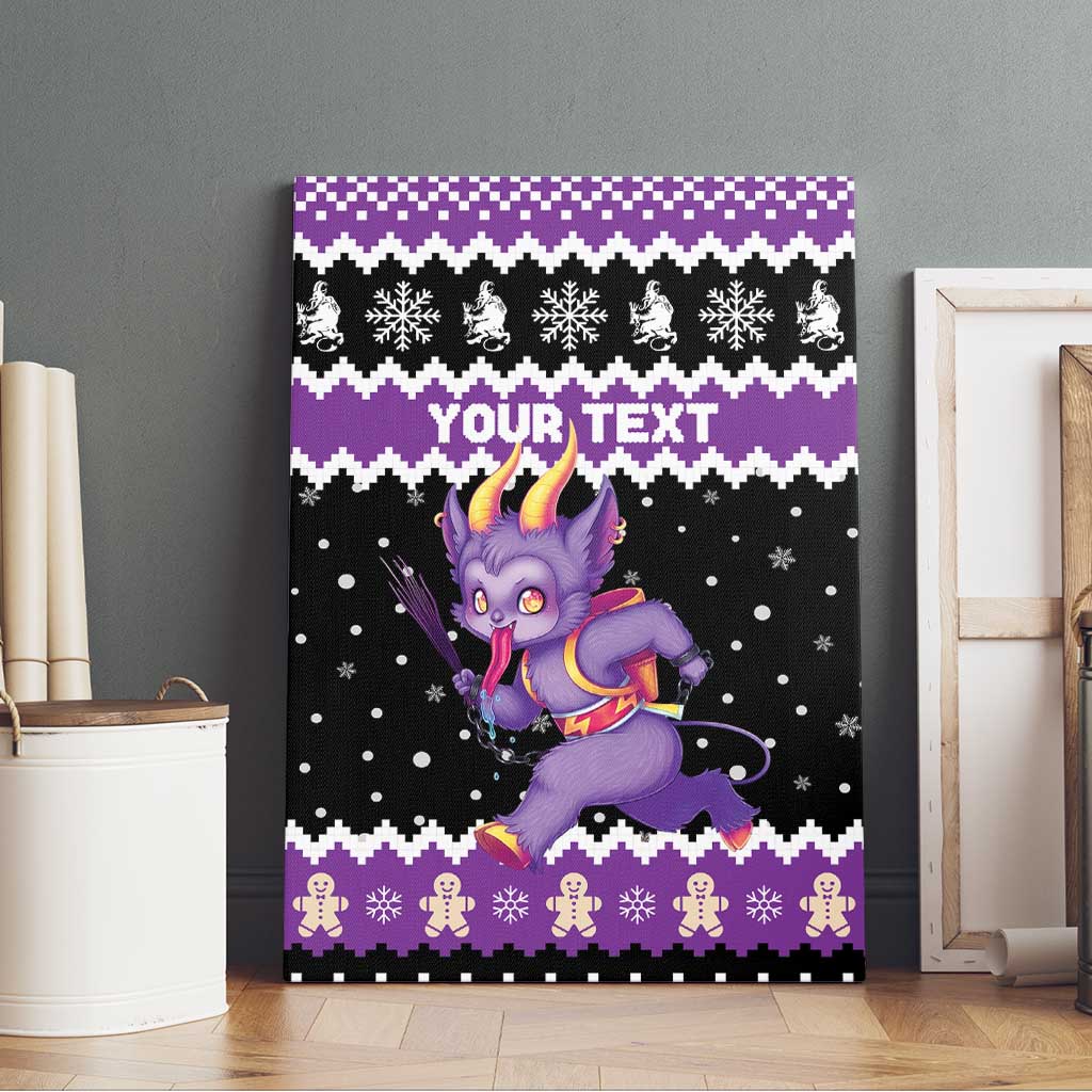 Personalized German Krampus Christmas Canvas Wall Art German Christmas Legend - Wonder Print Shop