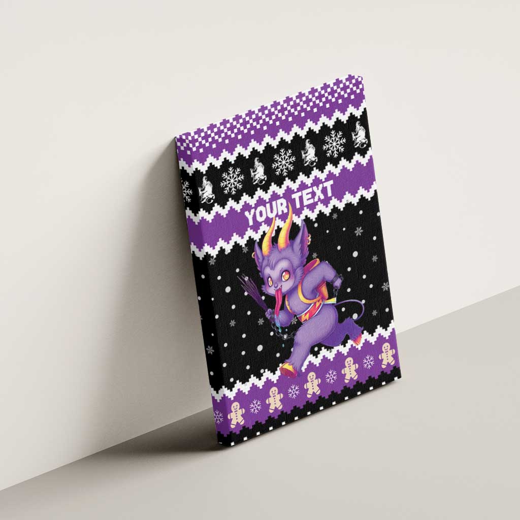 Personalized German Krampus Christmas Canvas Wall Art German Christmas Legend - Wonder Print Shop