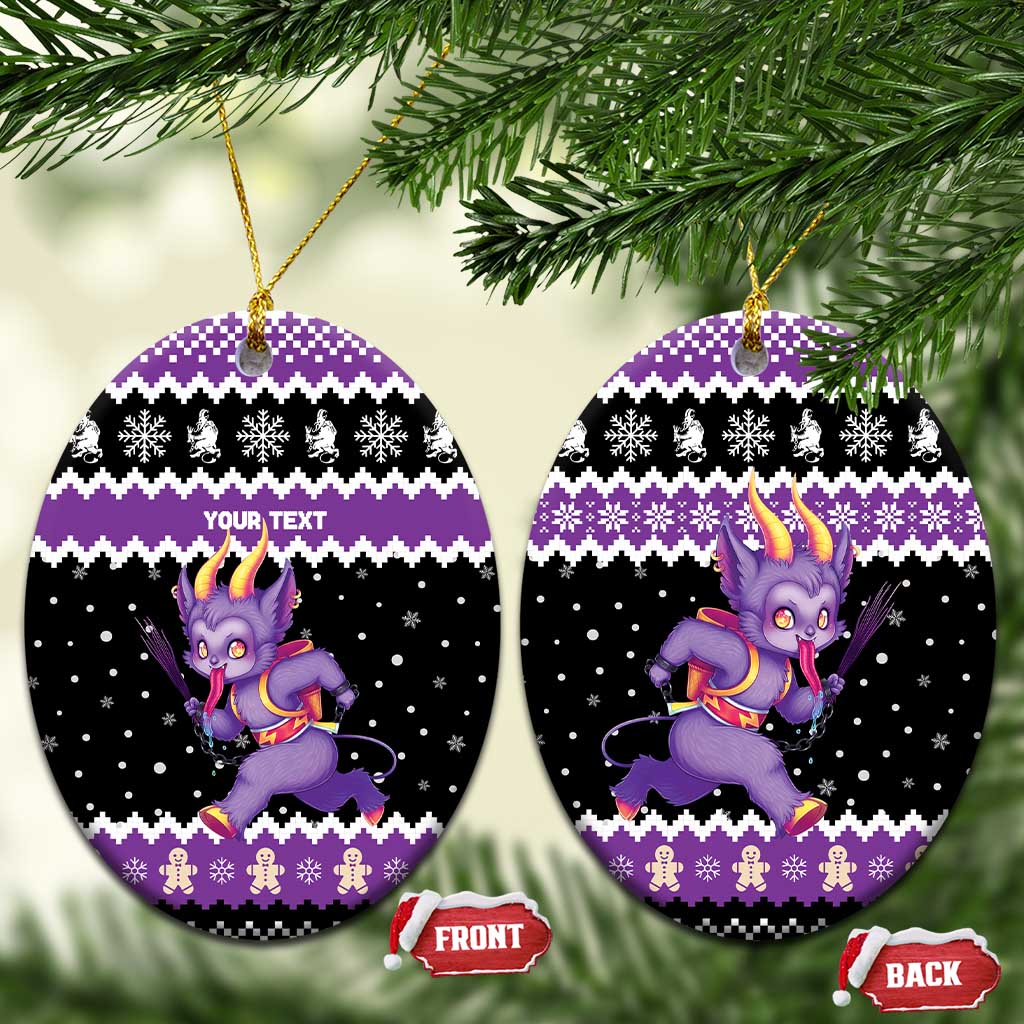 Personalized German Krampus Christmas Ceramic Ornament German Christmas Legend - Wonder Print Shop