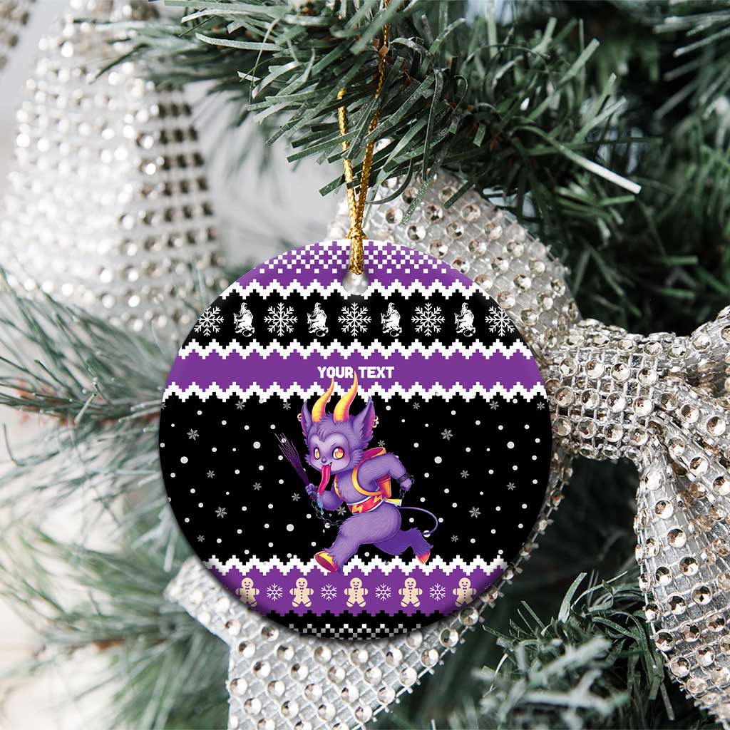 Personalized German Krampus Christmas Ceramic Ornament German Christmas Legend - Wonder Print Shop