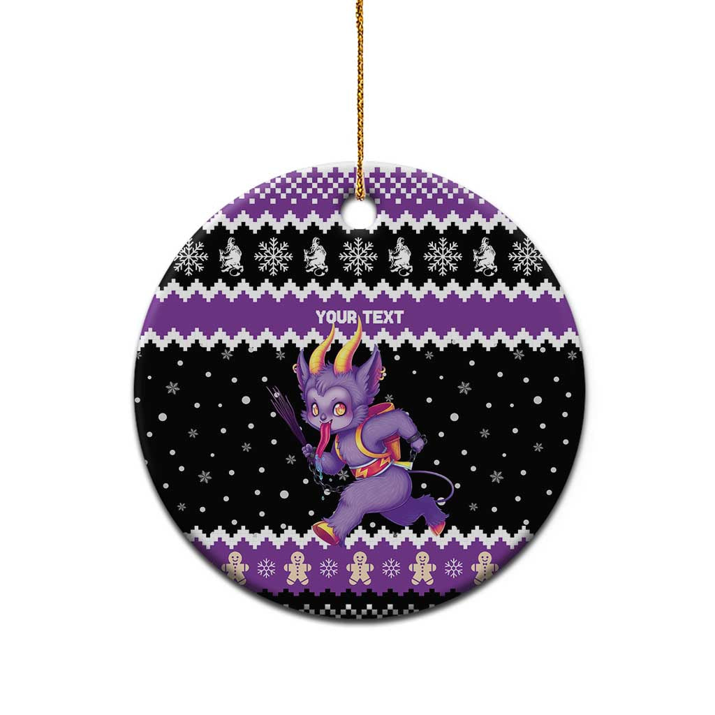 Personalized German Krampus Christmas Ceramic Ornament German Christmas Legend - Wonder Print Shop