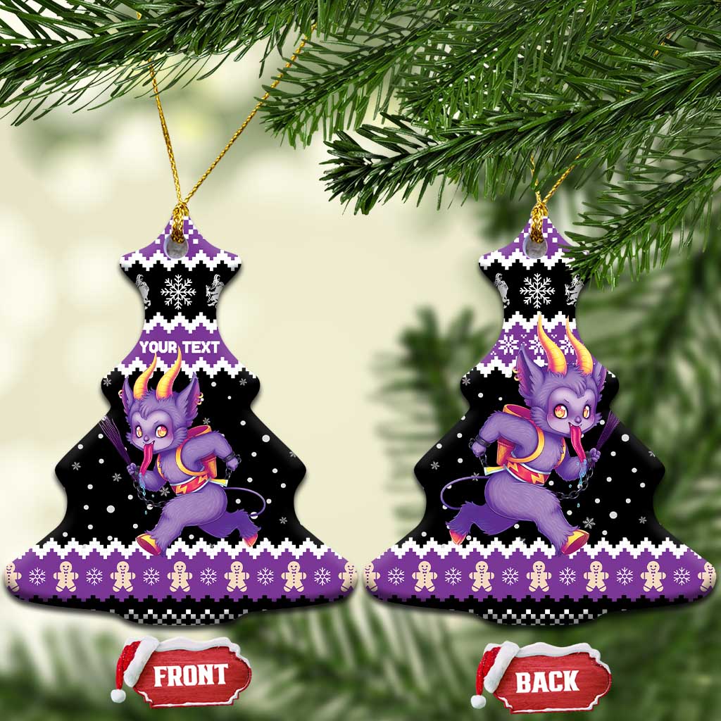 Personalized German Krampus Christmas Ceramic Ornament German Christmas Legend - Wonder Print Shop