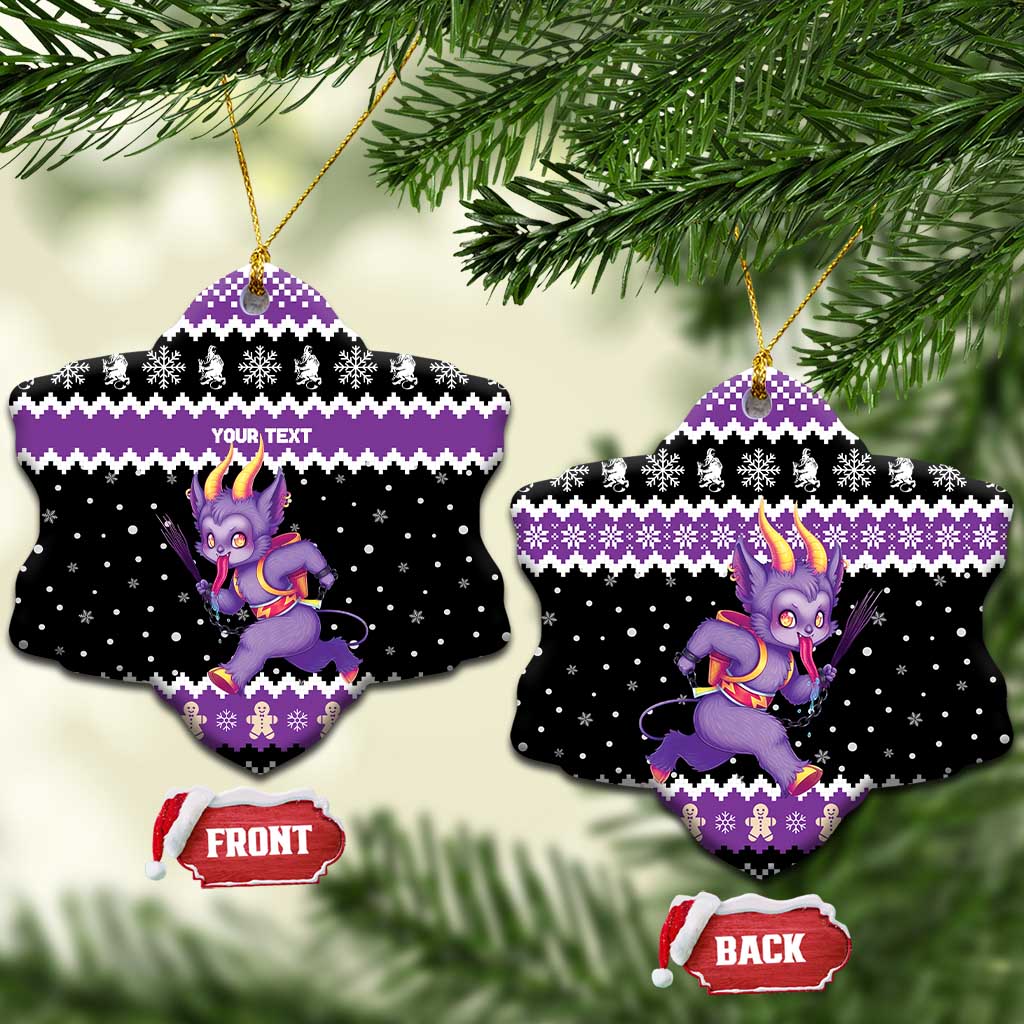 Personalized German Krampus Christmas Ceramic Ornament German Christmas Legend - Wonder Print Shop