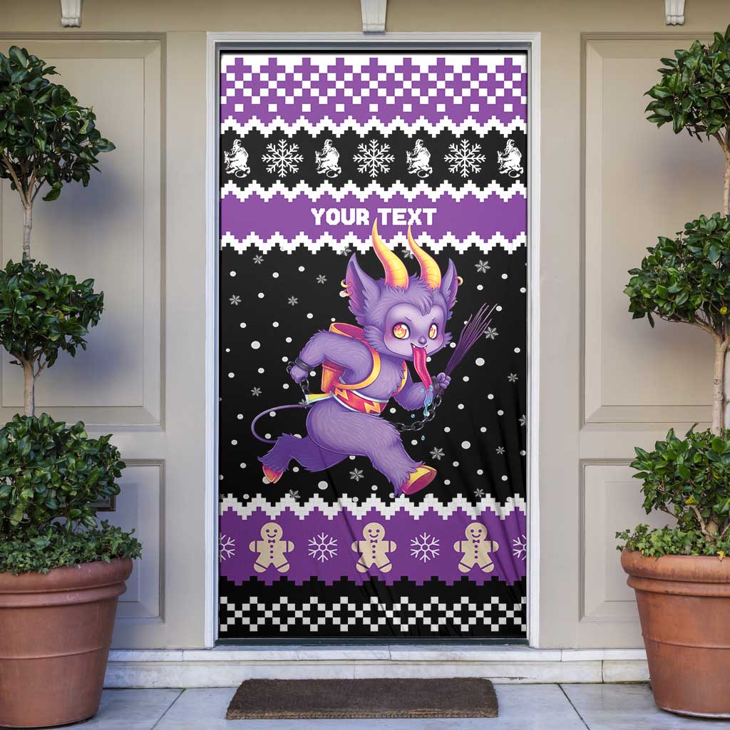 Personalized German Krampus Christmas Door Cover German Christmas Legend - Wonder Print Shop