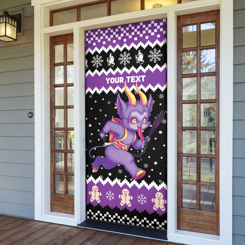 Personalized German Krampus Christmas Door Cover German Christmas Legend - Wonder Print Shop