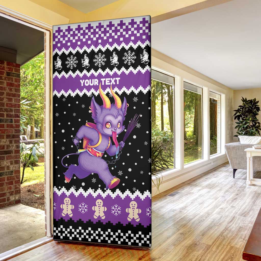 Personalized German Krampus Christmas Door Cover German Christmas Legend - Wonder Print Shop