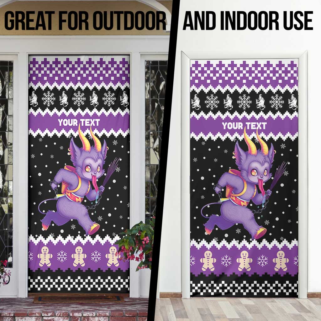 Personalized German Krampus Christmas Door Cover German Christmas Legend - Wonder Print Shop