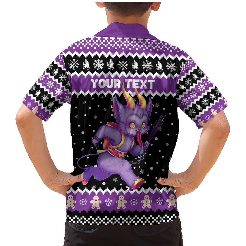 Personalized German Krampus Christmas Family Matching Mermaid Dress and Hawaiian Shirt German Christmas Legend - Wonder Print Shop