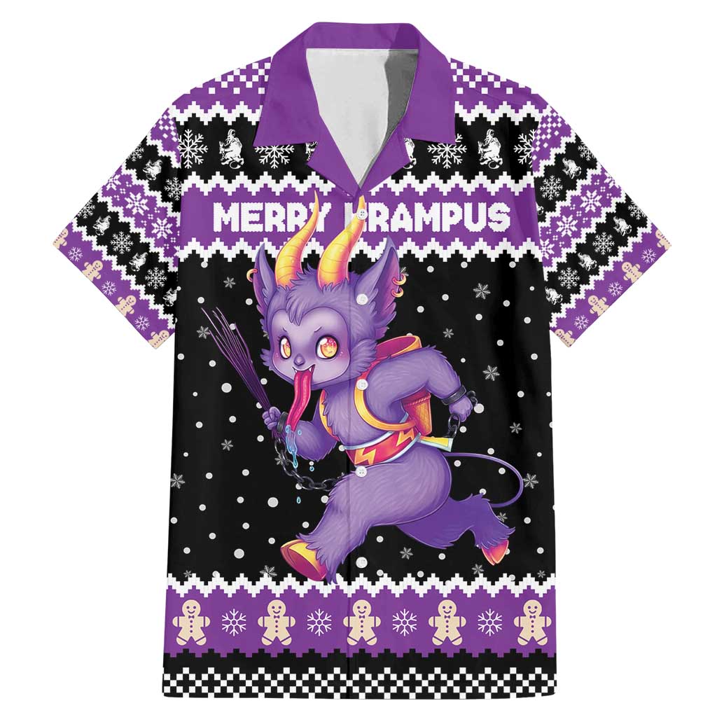 Personalized German Krampus Christmas Family Matching Mermaid Dress and Hawaiian Shirt German Christmas Legend - Wonder Print Shop