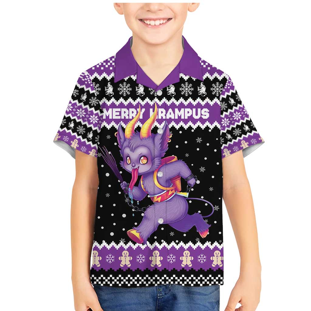 Personalized German Krampus Christmas Family Matching Mermaid Dress and Hawaiian Shirt German Christmas Legend - Wonder Print Shop